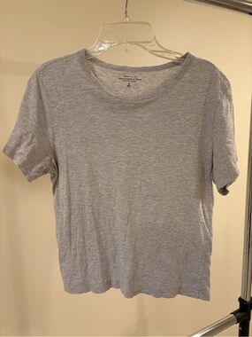 Abercrombie and Fitch Heather Gray Crewneck Tee